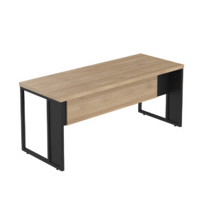 Minas Office Mesa Reta Pérola Pé Aço
