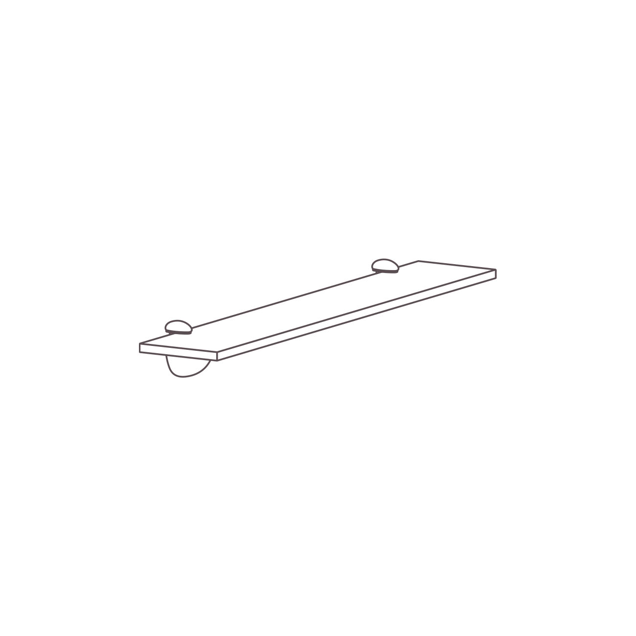 Minas Office Prateleira linear diamante